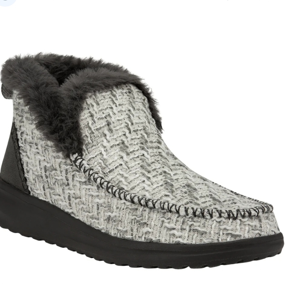 Hey Dude Women's Denny White Boots - Picture 1 of 8